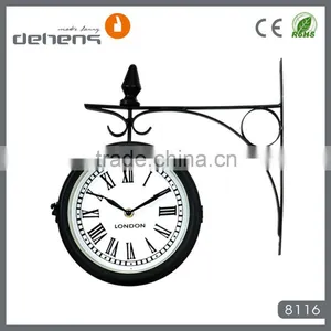 Double Sided Station Wall Clock thumbnail-1
