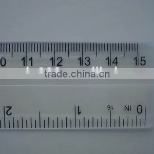 Kids Use Transparent 6' 15cm Unfolding Plastic Ruler for Promotion thumbnail-3