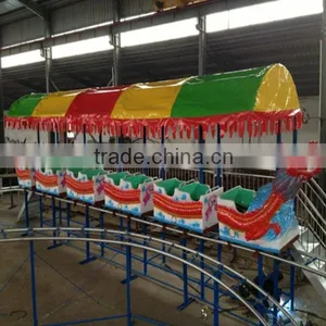 Popular Outdoor Playground Amusement Park Rides Roller Coaster Slide Dragon Electric Train thumbnail-6