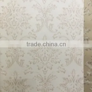 Embossed Wallpaper With Beautiful Pear Gloss European Flowers thumbnail-4
