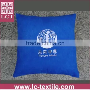 Supply 2015 Ergonomic Design Bright Blue High Quality Suede Hug Pillow With Custom Embroidery for Promotional Gift(LCTP0080) thumbnail-1