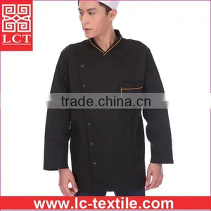 Supply Factory Direct Price 100% AZO Free Dyed Breathable Poly/cotton Chef Unifrom With Top Quality Finishing(LCTU0015) thumbnail-1