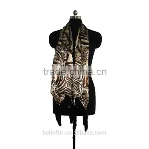 2015 Wholesale Warm Fur Fashion Personalized Real Fur Scarf thumbnail-1