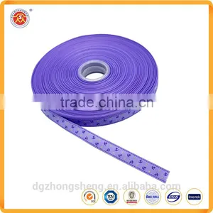 Manufacture Wholesale Silk Screen Printed Grosgrain Ribbons Silk Ribbons thumbnail-1
