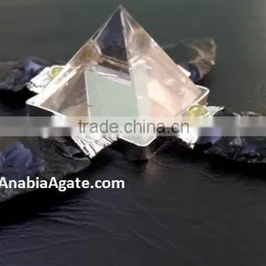 Black Obsidian Arrowhead Agate Energy Generator : Gemstone Agate Crystal Quartz Pyramid : Agate Energy Generator thumbnail-6