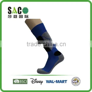 Fashion Free Terry Grey Melange &blue Knee High Sports Socks thumbnail-1