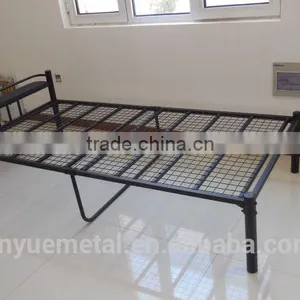 Twin Size Guest Room Metal Bed, Black thumbnail-1