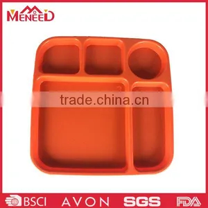 FDA/SGS/EU Pass 100% Melamine Divided Lunch Tray thumbnail-1