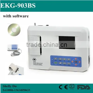 Portable Digital Six-channel Software Electrocardiograph 7 Inch Color Touch Screen ECG Machine With Computer Software- EKG-923 thumbnail-1