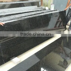 China Polished Black Granite /black Galaxy Granite Price thumbnail-2