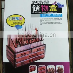 Wholesale Clear Cosmetic Acrylic Makeup Organizer Cosmetic Multifunctional Storage Box thumbnail-5
