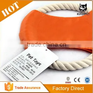 Rope Frisbee Dog Toy Chew Throw Fetch thumbnail-1
