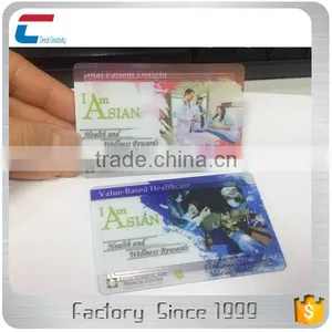 Transparent 13.56mhz 1K Fudan F08 Rfid Smart Card thumbnail-1