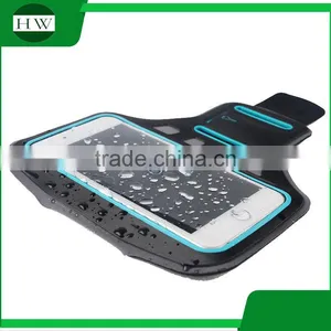 Logo Printed Smart Phone Luminous Reflective Armband Running Stretch Mobile Phone Armbag Arm Band thumbnail-3