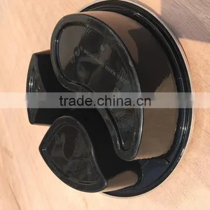 1000ml Round 3 Divided Disposable Plastic Food Container Microwave Safe thumbnail-3