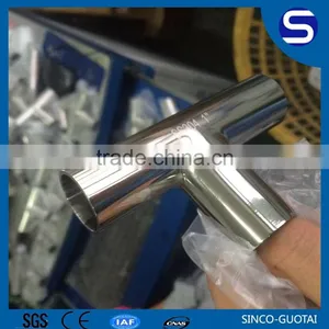 ASTM/DIN Stainless Steel Welded Tube Fitting Tee thumbnail-1