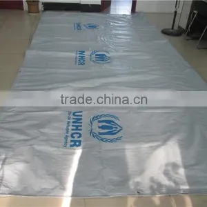 Covering Refugee Tarpaulin, UN Purchasing Relif Tent Tarpaulin, Waterproof LDPE Coated Tarpaulin thumbnail-2
