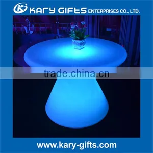 Wedding Led Banquet Table Round Lighted Restaurant Table Led Dining Table thumbnail-1