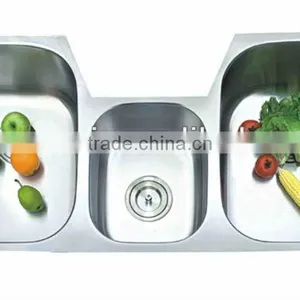 Triple Bowl Kitchen Sink thumbnail-1