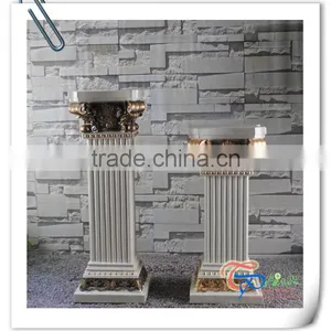 Golden And Cream Polyreisn Elegant 84H Water Fountain Bases thumbnail-1
