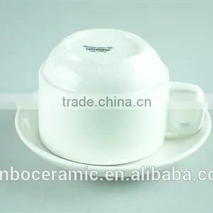 Classic Small Coffee Cup and Saucer Set, Porcelain Tea Cups and Saucers Cheap Wholesale thumbnail-2