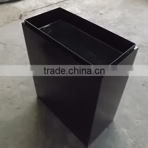 Arlau Outdoor Steel Metal Mall Waste Bin thumbnail-2
