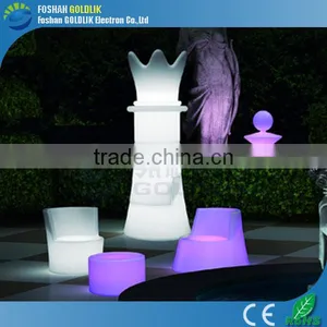 Morden Folding Light Furniture RGB Color LED Table and LED Chairs thumbnail-1