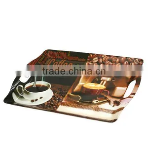 Cheap Food Grade Square Plastic Serving Trays Large thumbnail-1