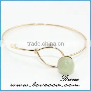 Birthday Gemstone Bangle With Gold Plated Sparkling Crystal Bangle thumbnail-3
