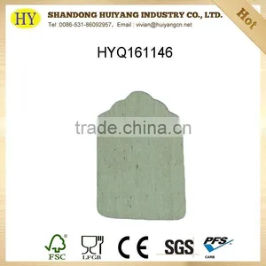 FSC House Shape Natural Unfinished Wooden Craft Wholesale thumbnail-1