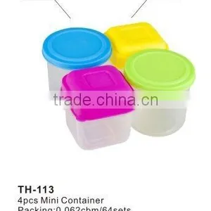 110ml BPA Free Food Grade Plastic Food Meal Prep Container Storage Lunch Box Set Boite a Vivres Die Kasserolle thumbnail-1