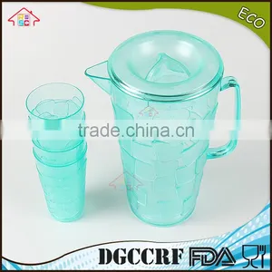 NBRSC Set of 5 Pieces Plastic PS Cold Water Jug Water Kettle Hollow Drinking Bottle PP Pot Double Layer Watering Can thumbnail-6