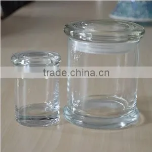 High Clear Glass Metro Jar Factory Wholesale thumbnail-1