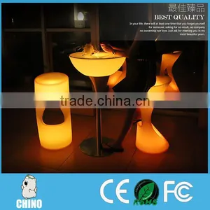 Round Table With Glass Top Nightclub/ KTV/ Led Coffee Table thumbnail-1