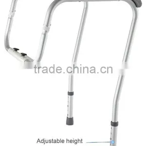 Adjustable Metal White Stand Alone Toilet Safety Rails thumbnail-4
