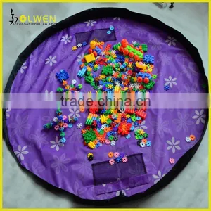 Portable Large Size Toy Storage Bag Children Play Mat Toys Organizer Bag Car Storage Bag thumbnail-1