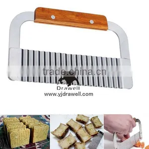 PC-6495 Stainless Steel Potato Chip Dough Vegetable Crinkle Cutter thumbnail-1