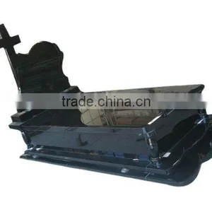 European Black Granite Tombstone thumbnail-1