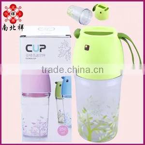 320 ML Double Wall Plastic Drinking Water Bottle With Lid thumbnail-1