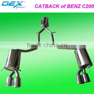 Stainless Exhaust Catback for Benz C200 thumbnail-1