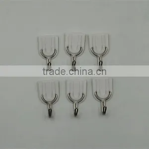 30mm*24mm White Color Traditional U Shape Classic Plastic Metal Hanging Hook thumbnail-1