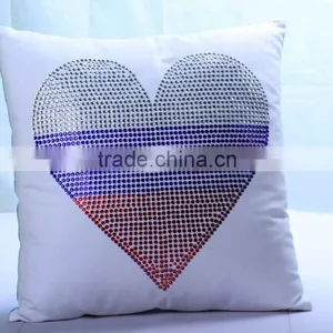 Wholesale Rhinestone Design Iron On Throw Pillow thumbnail-2