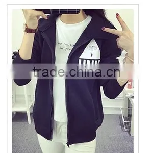 Wholesale Life Women Zipper Jacket Sweatshirt Without Hood thumbnail-1