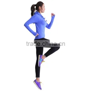 Women Solid Hoodies Fashion Casual Sport Wear Long Sleeve Pullovers Hooded Custom Sports Wear Hoodies thumbnail-4