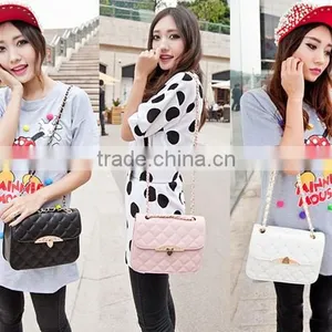 Korean Women Synthetic Leather Messenger Handbag Shoulder Bags Tote Purse SV003720# thumbnail-1