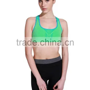 Wanyu Seamless Double Fabric Breathable Tight Sport Bra With Pad thumbnail-1