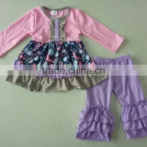 2016 Baby Product Winter Baby Color Soft Dress Kids Clothing Children Wear Tops and Pants thumbnail-1