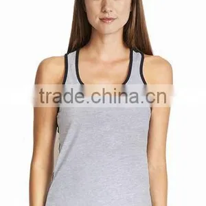 Next Level Apparel Ladies' Ideal Color Block Racerback Tank Top - 60% Combed Ring-spun Cotton, 40% Polyester Jersey thumbnail-6