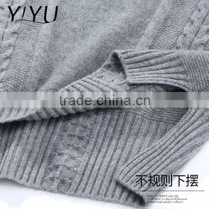 Hot Sale Winter Women Cashmere Cable Knit Sweater thumbnail-4