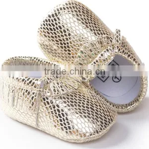 Shinning Leather Moccasins Shoes for Baby, Baby PU Shining Moccains thumbnail-4